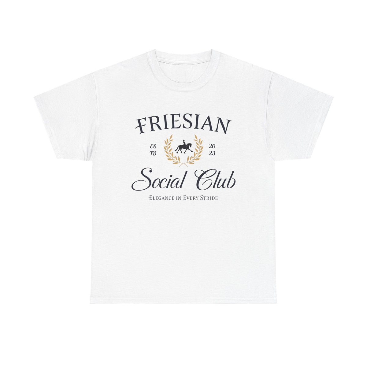 Friesian Social Club Unisex Heavy Cotton Tee - Elegance in Every Stride
