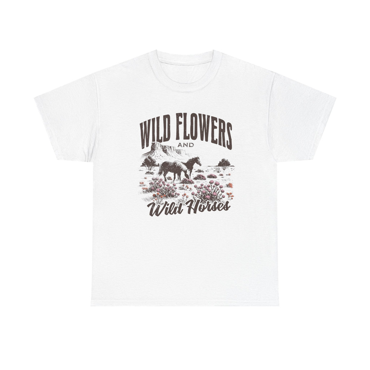 Wild Flowers Unisex Heavy Cotton Tee