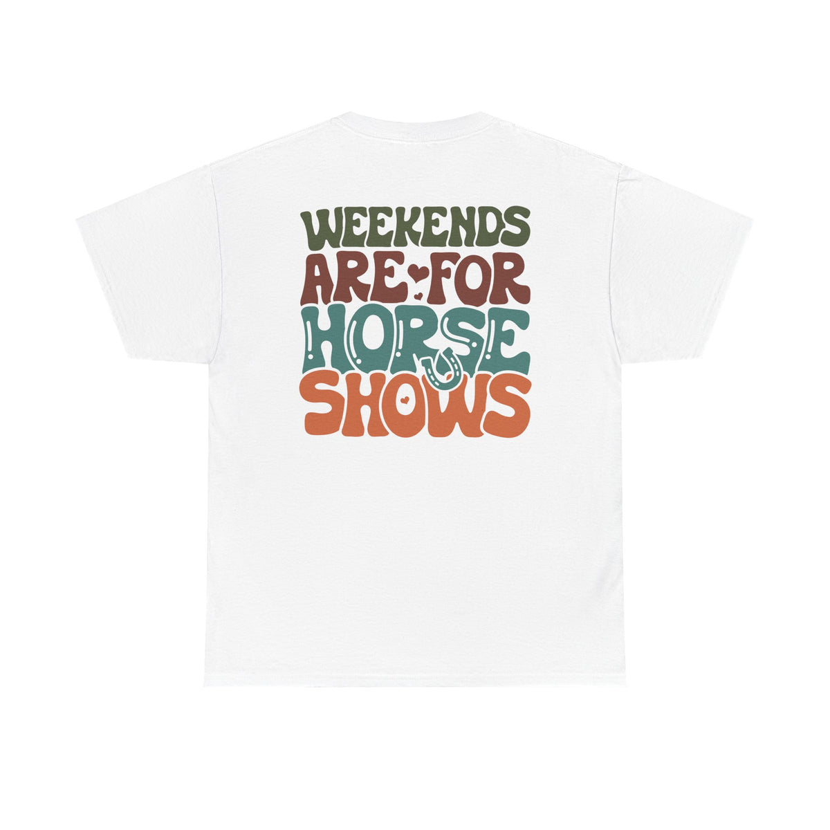 Weekend Horse Show Unisex Heavy Cotton Tee
